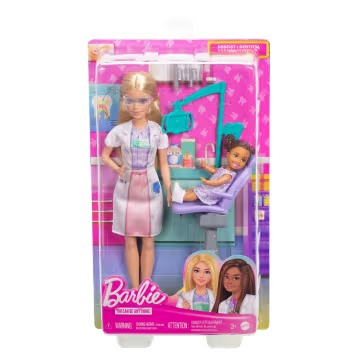 Barbie Dentist Playset ? Blonde Doll, Kid Doll & Dental Clinic Accessories